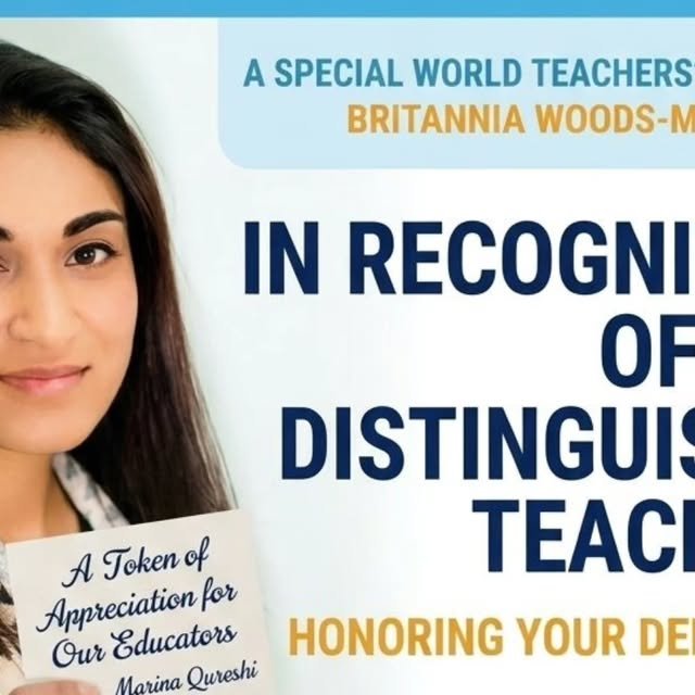 World Teachers&rsquo; Day message from Marina Qureshi